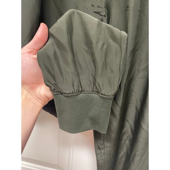 ATM Anthony Thomas Meelillio Silk Jogger Pants dark green size XS - Picture 3 of 6